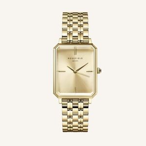 Rosefield Octagon watch in Champagne